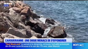Var: une digue menace de s'effondrer à Carqueiranne