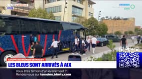 Coupe du monde de rugby: le XV de France est arrivé à Aix-en-Provence