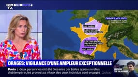 Orages: vigilance d'une ampleur exceptionnelle