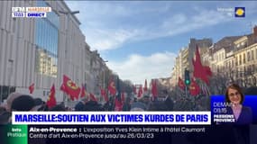 Marseille: des Kurdes se rassemblement pour rendre hommage aux victimes de la fusillade de Paris