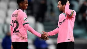 Ansu Fati et Lionel Messi