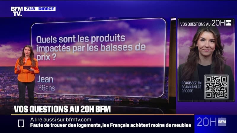 Quels sont les produits impactés par les baisses de prix? Vos questions au 20H BFM