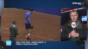 Tsonga rassurant à l'entraînement à J-2 de la finale de Coupe Davis