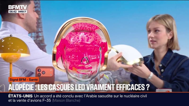 SIGNÃ‰ BFM - Tendance sur les rÃ©seaux sociaux, les casques LED sont-ils vraiment efficaces? 