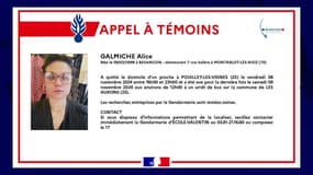 L'appel à témoins lancé par la gendarmerie du Doubs le 11 novembre 2024