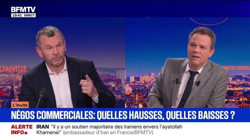 "L'inflation très contenue" assure Thierry Cotillard, président du groupement "Les Mousquetaires"