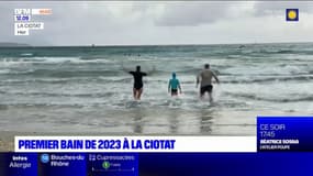 La Ciotat: le premier bain de mer de l'année 2023