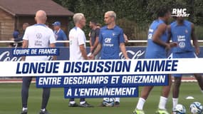 Équipe de France : La longue discussion animée entre Deschamps et Griezmann à l’entraînement