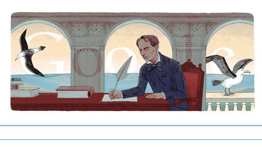 Google rend hommage au poète français Charles Baudelaire