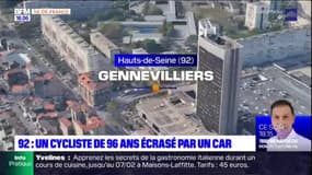 Gennevilliers: un cycliste de 96 ans est mort écrasé par un poids lourd