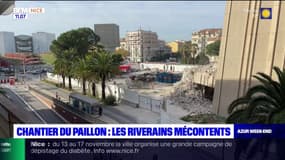 Nice: les riverains mécontents du chantier de la promenade du Paillon