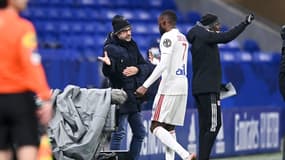 Karl Toko Ekambi et Peter Bosz.