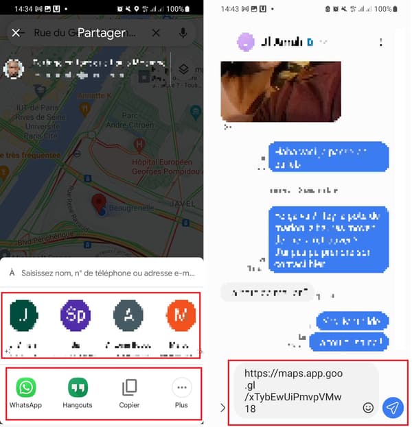 Partager votre localisation avec un proche sur Google Map 2