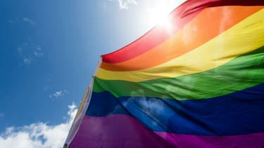 Un drapeau LGBT. Photo d'illustration