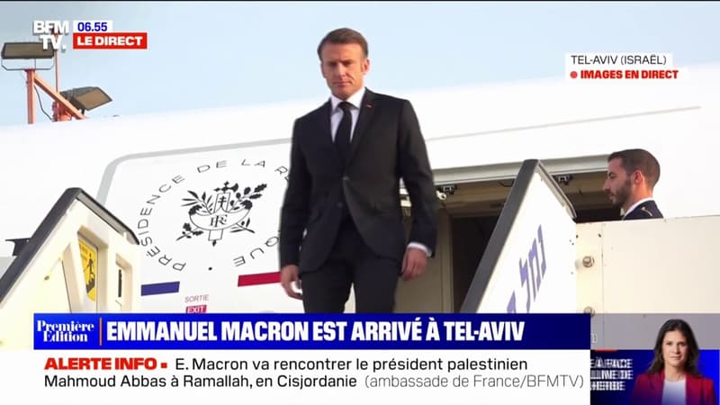 Israël: Emmanuel Macron est arrivé à Tel-Aviv