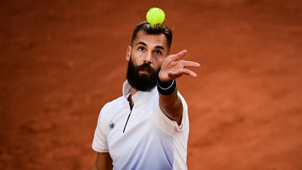 Benoît Paire lors de son premier tour à Roland-Garros en septembre 2020