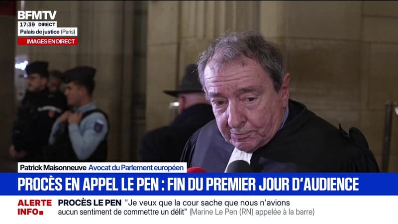 Procès en appel du RN: "Aujourd'hui, les choses évoluent du côté de la défense", déclare Patrick Maisonneuve, avocat du Parlement européen