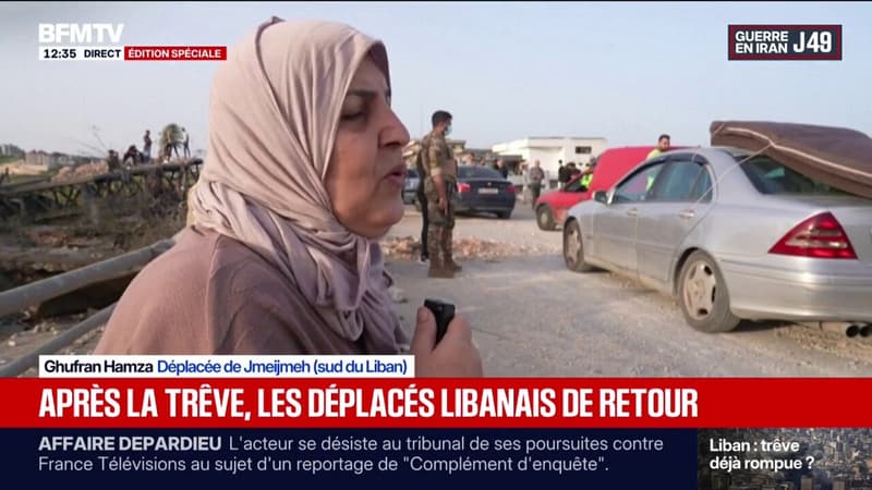 Après la trêve, les Libanais déplacés retournent vers le sud