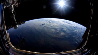 Vue de la Terre depuis la Station spatiale internationale, obtenue le 2 octobre 2019.