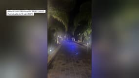 Capture d'écran d'une vidéo publiée par Robert Geiss dimanche 15 juin, quelques heures après le home-jacking à son domicile dont il a été victime à Ramatuelle (Var).
