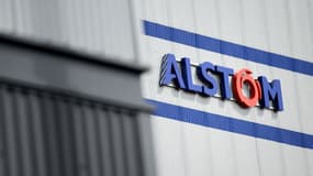 Le logo Alstom sur un bâtiment - Image d'illustration
