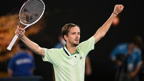 Daniil Medvedev après sa demi-finale contre Stefanos Tsitsipas à l'Open d'Australie 2022