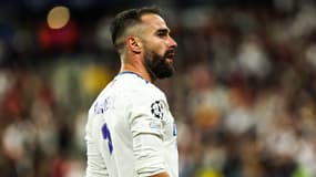 Dani Carvajal lors de la finale de la Ligue des champions entre le Real Madrid et Liverpool, au Stade de France, le 28 mai 2022