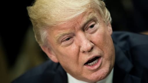 Le président américain Donald Trump, à Washington le 25 avril 2017