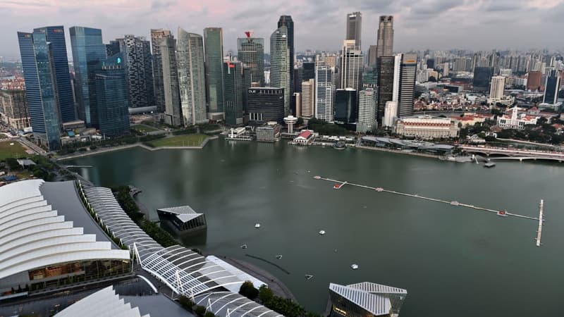 Le quartier financier de Singapour. 30% des expatriés dans la cité-Etat travail dans le secteur de la Finance.