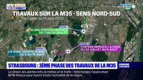 Strasbourg: la dernière phase de travaux sur la M35 commence ce samedi