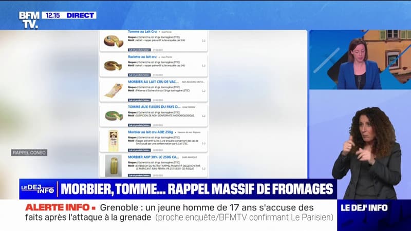 Morbier, tomme...Des fromages au lait cru rappelés à la suite de suspicions de contamination à la bactérie E. coli