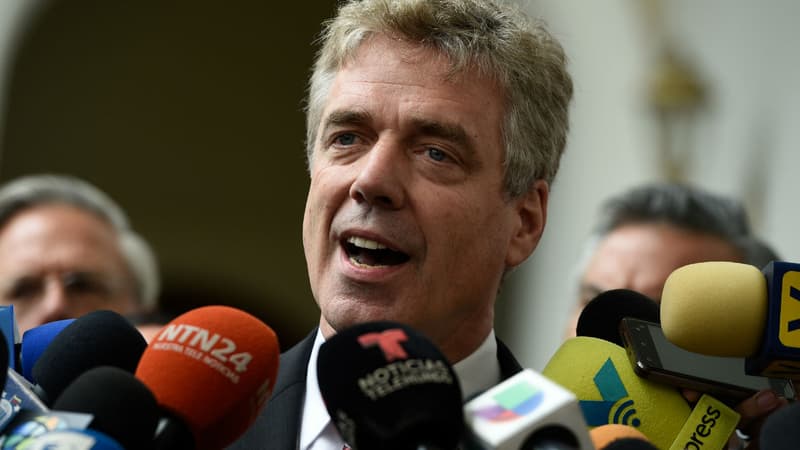 L'ambassadeur d'Allemagne au Venezuela Daniel Kriener, le 19 février 2019 à Caracas.