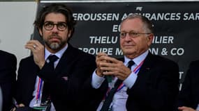 Juninho et Jean-Michel Aulas en 2019