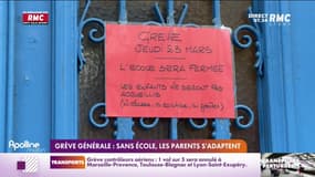 Grève générale, sans école, les parents s'adaptent 