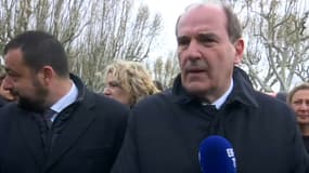 Jean Castex à Carpentras ce 1er avril 2022. 