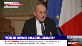 Jean-Yves Le Drian: "Nous ne sommes pas cobelligérants, nous sommes un soutien d'un peuple qui se bat"