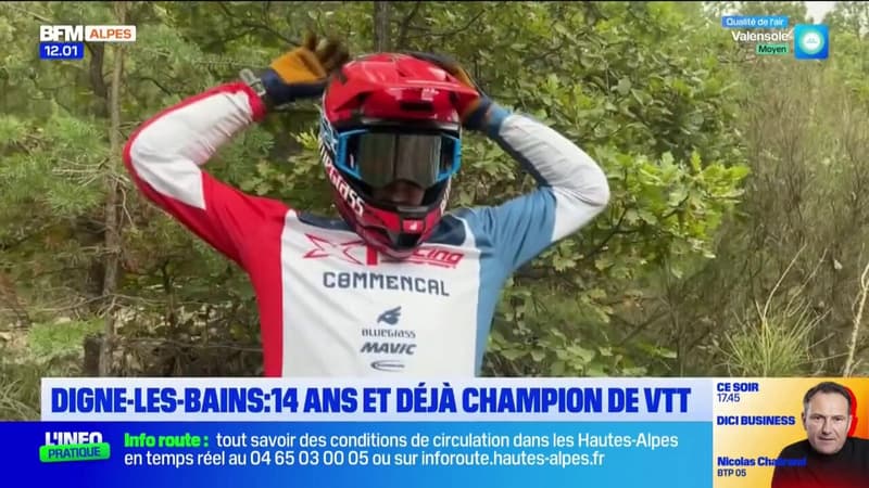 Digne-les-Bains: Juliano Lavergne, le jeune prodige du VTT qui veut conquérir le monde