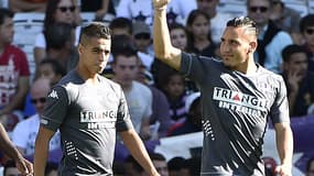 Wissam Ben Yedder (à gauche) avec Adrien Regattin