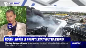 David Cormand (EELV) sur Rouen: "Il y a une banalisation d'une catastrophe industrielle majeure"