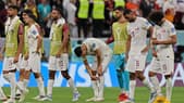 Les joueurs du Qatar après la défaite contre les Pays-Bas au Mondial 2022