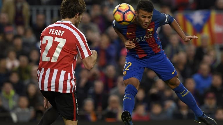 Rafinha au duel avec Yeray (Bilbao)