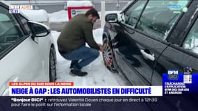 Gap: les automobilistes en difficulté après les chutes de neige