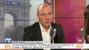 Laurent Berger face à Apolline de Malherbe en direct