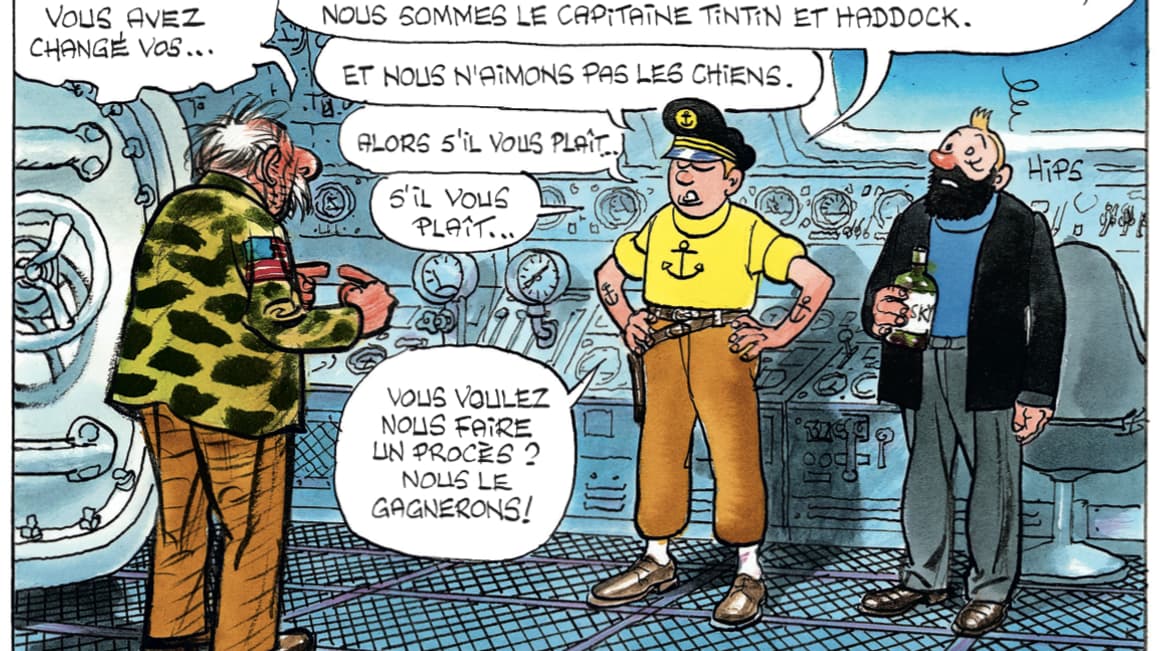 Une case de "La Porte de l'univers" de Goossens Une case de "La Porte de l'univers" de Goossens