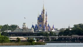 La château de Cendrillon de Disney World, à Orlando (Floride) le 11 juillet 2020
