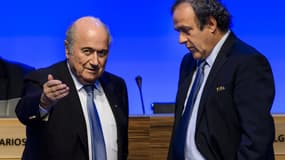 Sepp Blatter et Michel Platini
