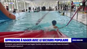 Paris: le Secours populaire organise des stages de natation pour les enfants
