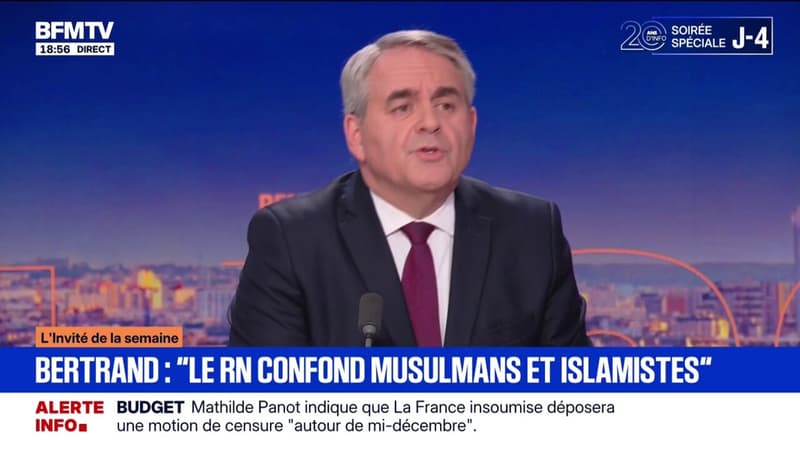 Primaire "de Darmanin à Knafo": pour Xavier Bertrand (LR), Éric Zemmour est "évidemment" d'extrême droite