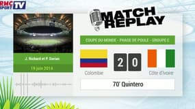 Colombie - Côte d'Ivoire  : Le Match Replay  avec Le son RMC Sport !