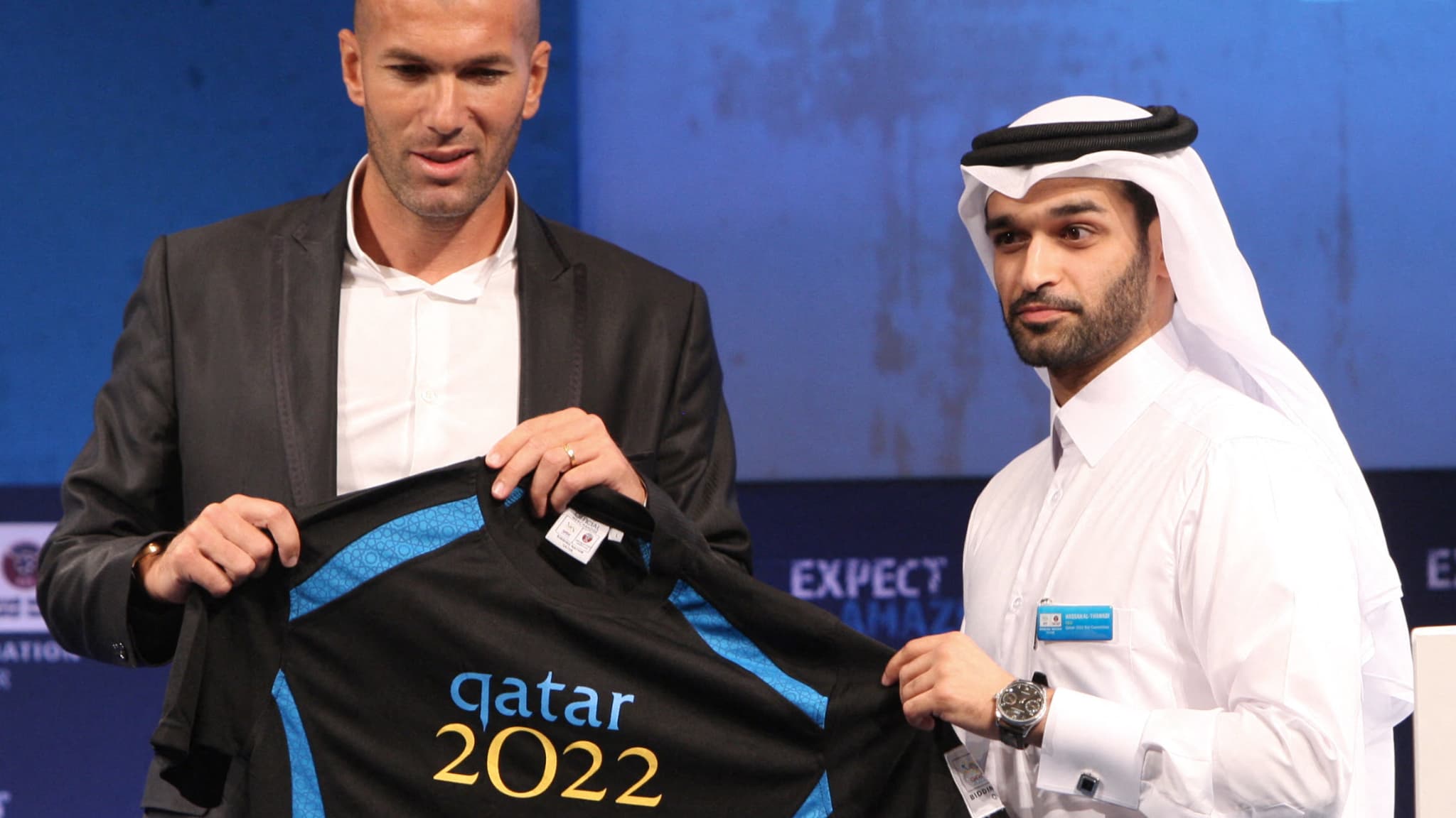 Zidane au soutien du Qatar en 2010